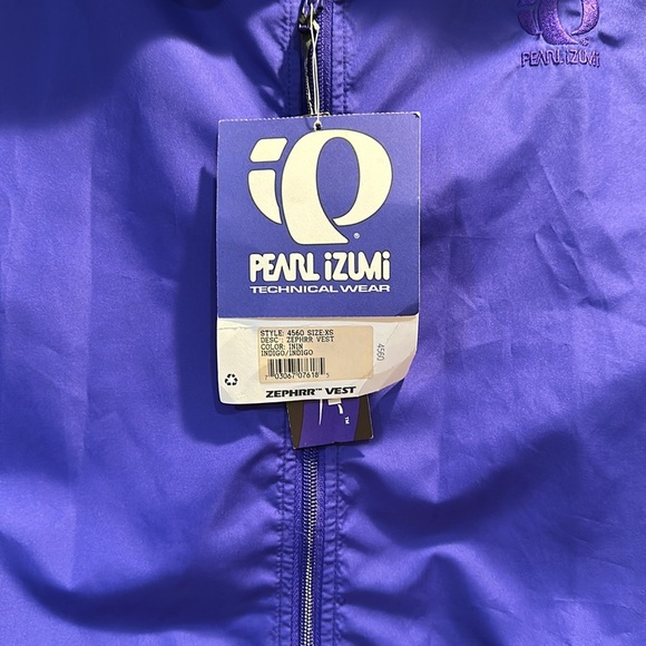 NWT! Vintage Pearl Izumi Zephyrr Royal Blue Nylon Mesh Technical Vest XS - Picture 4 of 8